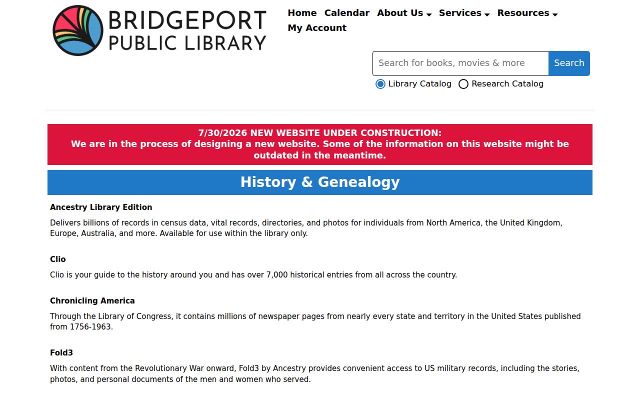 Bridgeport city directory history and genealogy resources