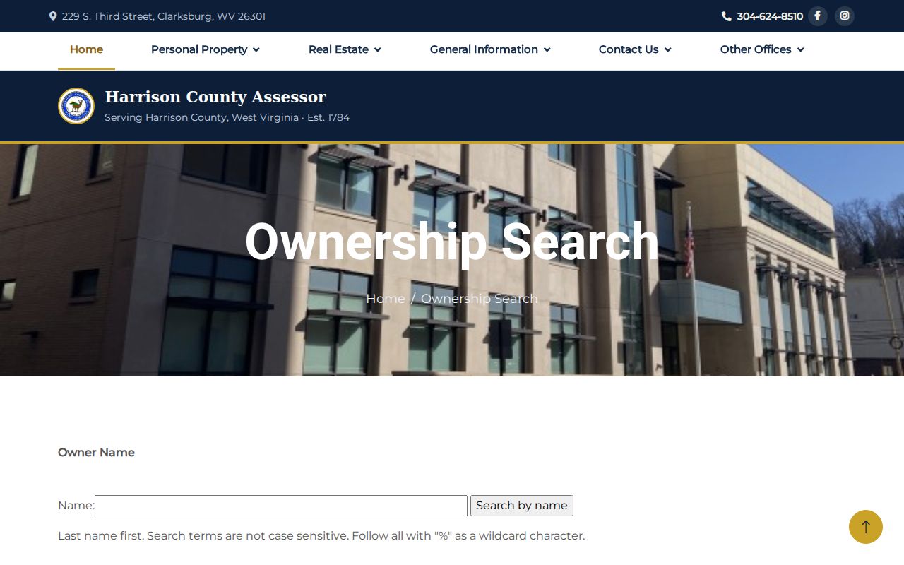 Bridgeport residents directory Harrison County Assessor ownership search
